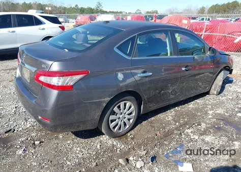 2015 Nissan Sentra Fe+ S/S/Sl/Sr/Sv z USA, uszkodzony, nr VIN 3N1AB7AP9FL654495